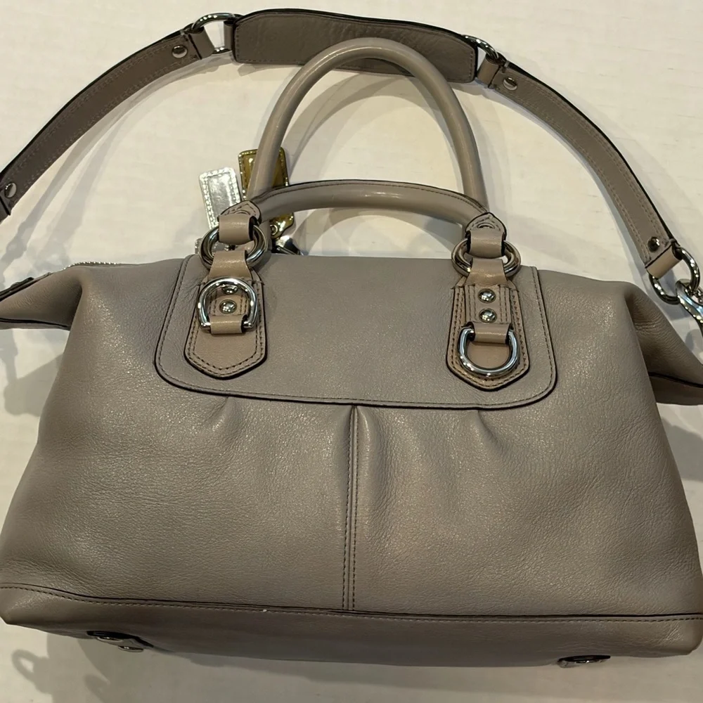 Coach pebbled leather